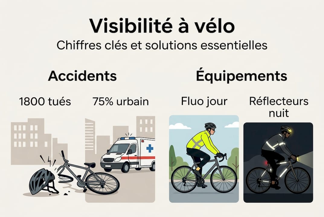 Tout ce qu’il faut savoir sur la visibilité à vélo : chiffres clés et conseils pratiques en infographie