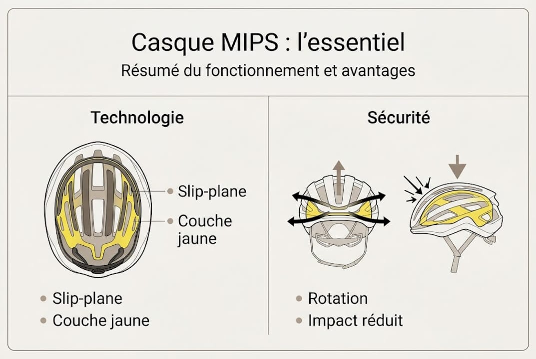 Tout comprendre sur la technologie MIPS pour un casque plus sûr : infographie