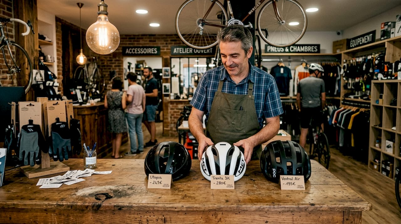 Comparatif de trois types de casques de vélo de route