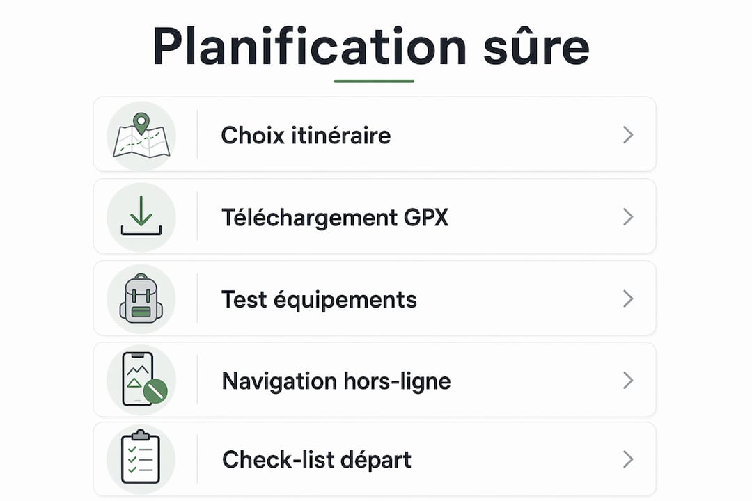 Les grandes étapes pour organiser un parcours de cyclotourisme en toute sécurité – infographie