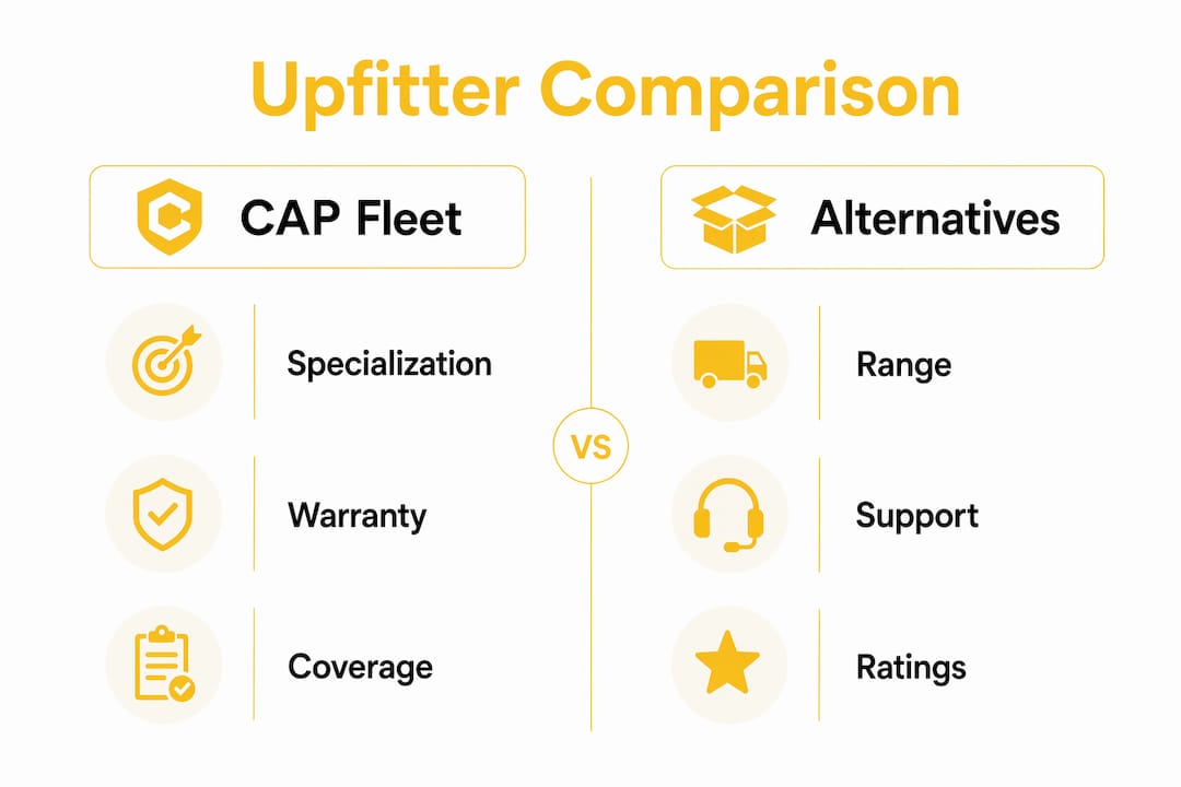 Infographic comparing CAP Fleet and alternatives