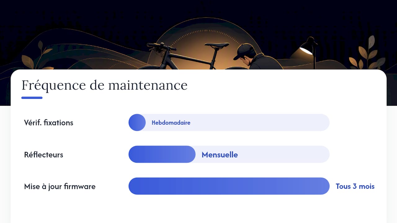 Schéma des équipements obligatoires pour les vélos selon la réglementation française
