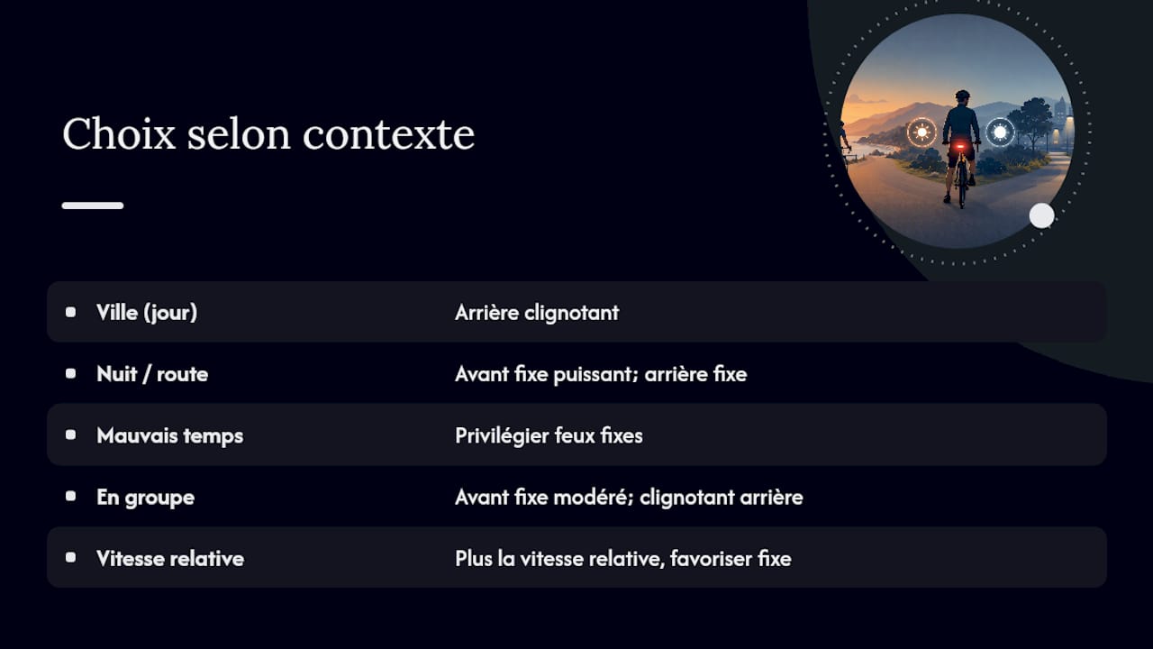 Faut-il choisir selon le moment, la route ou la météo ? — overview diagram