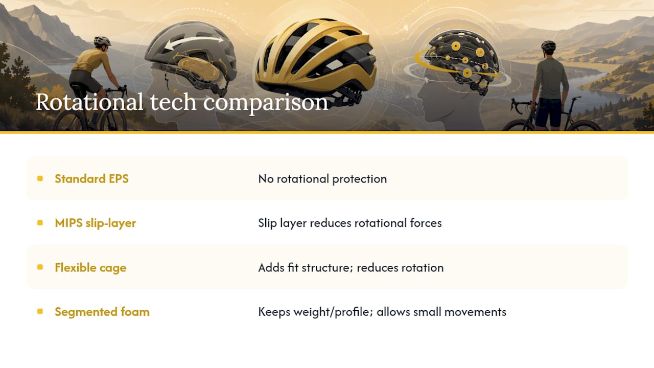 Comparison of rotational protection technologies