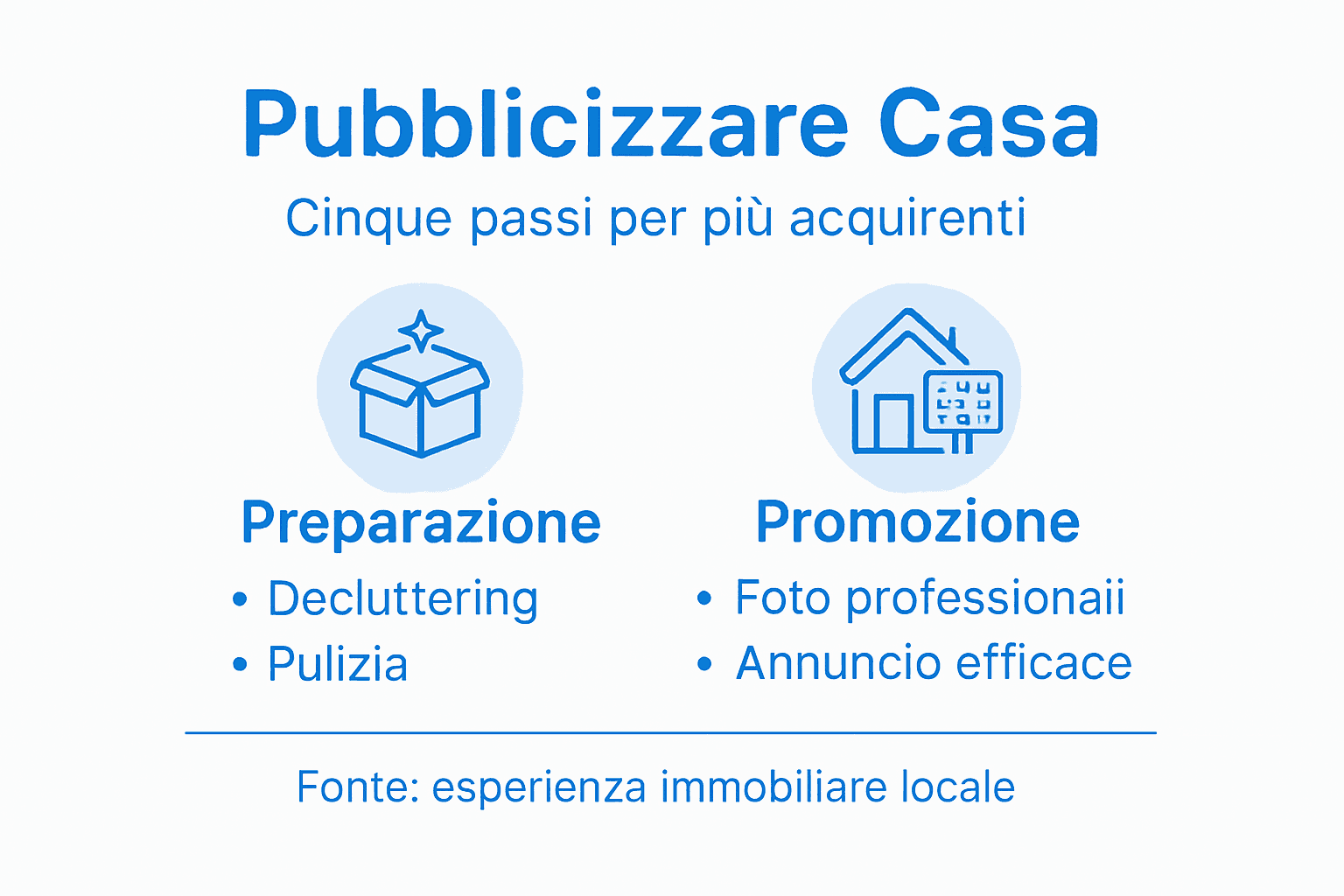 Infografica: come promuovere al meglio la vendita della tua casa