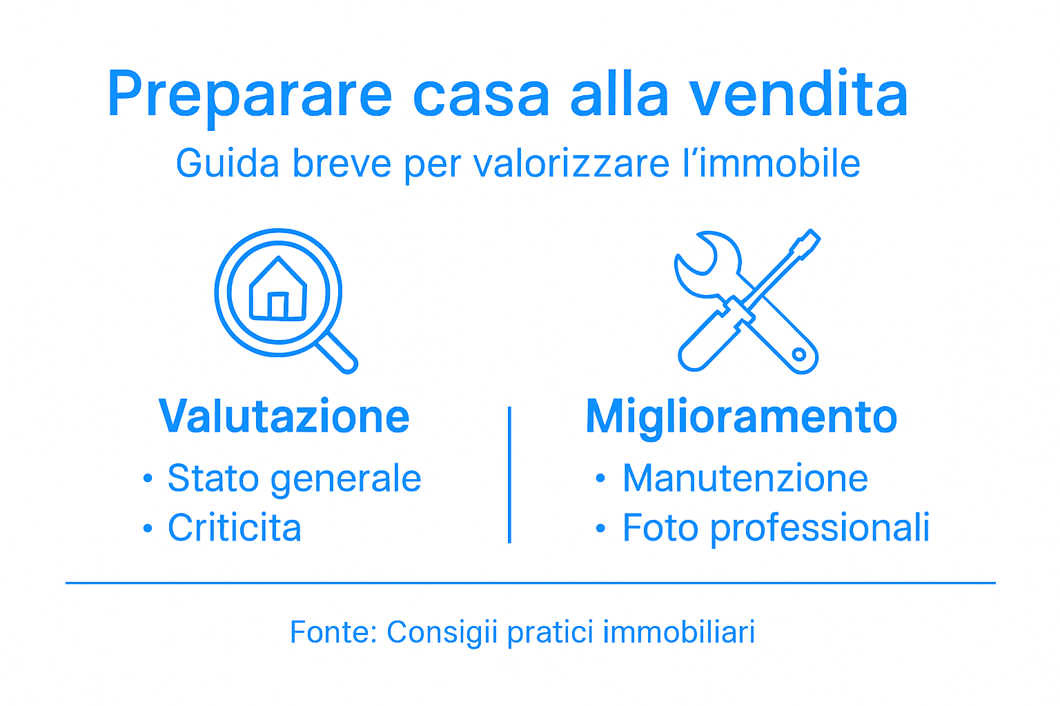 Guida visiva alla preparazione della casa per la vendita