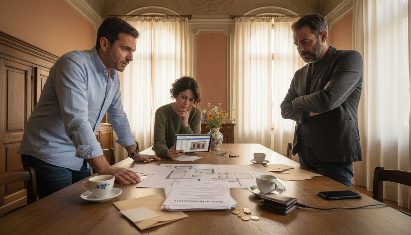 Fratelli che litigano per le carte dell’appartamento ereditato