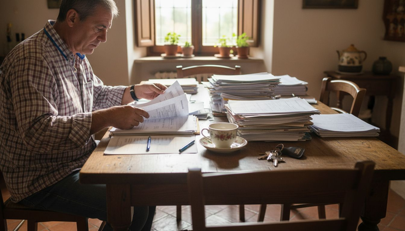 L’erede verifica la documentazione relativa agli immobili ricevuti in successione.