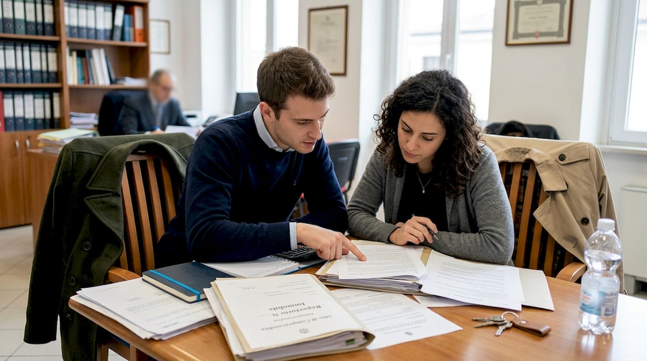 Gli eredi stanno verificando tutta la documentazione necessaria per la vendita della casa e dello studio.