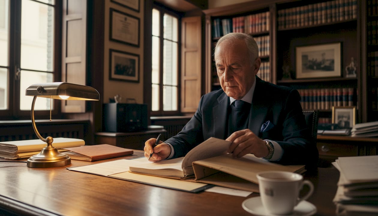 Il notaio si occupa di controllare tutta la documentazione necessaria per la successione di un immobile.