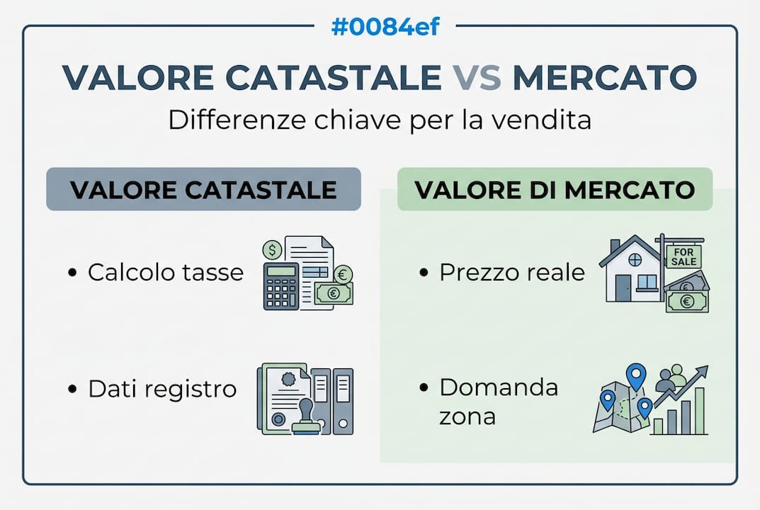 Infografica: tutto quello che c’è da sapere su valore catastale e prezzi di mercato