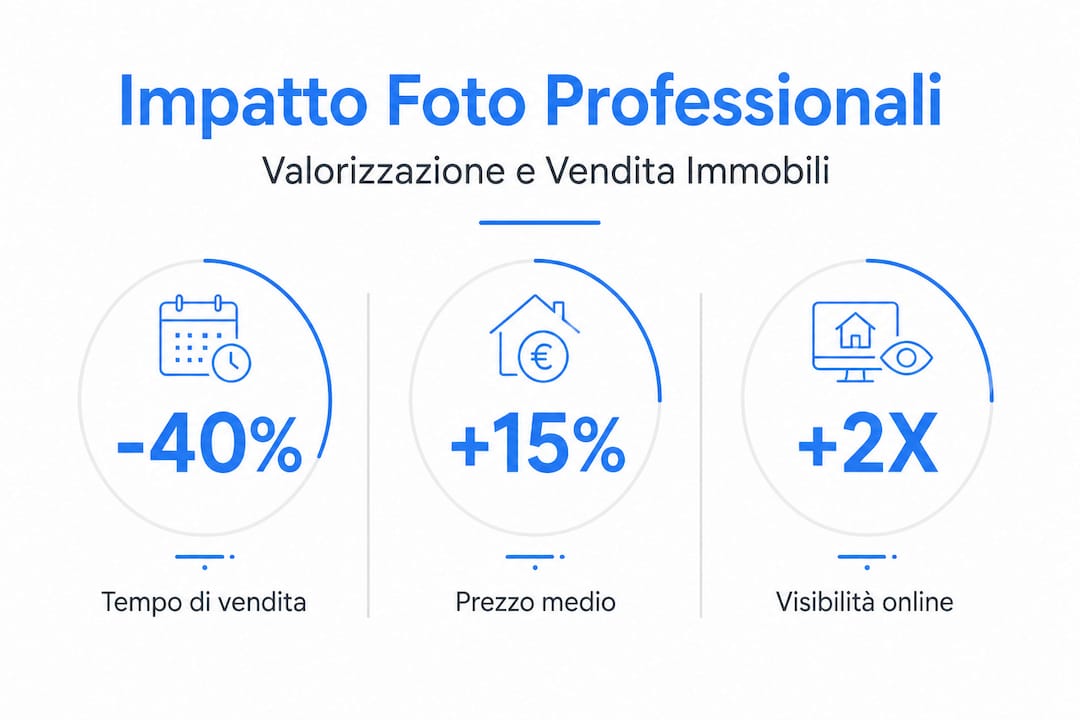Dati sull’impatto delle foto professionali nella presentazione degli immobili