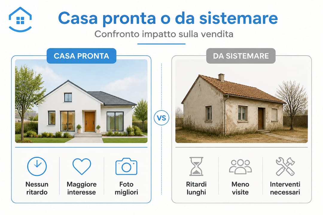 Infografica: differenze tra casa pronta all’uso e casa da ristrutturare