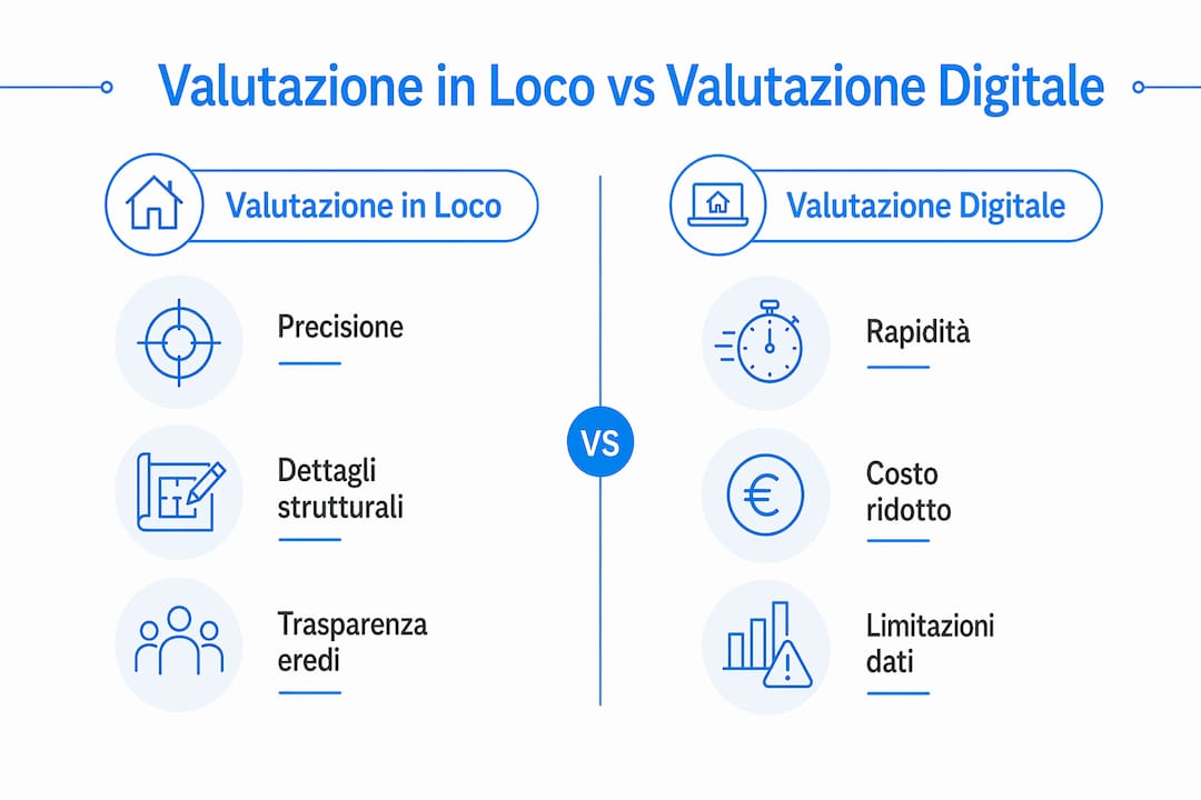 Infografica: confronto tra valutazione tradizionale e digitale