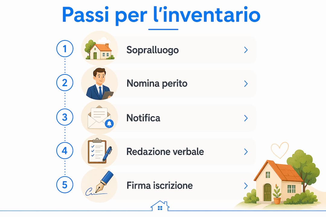 Guida illustrata ai passaggi fondamentali per compilare l’inventario dei beni immobili