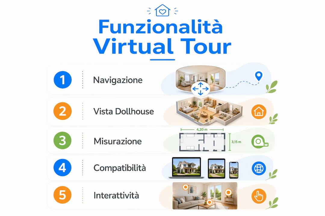 Scopri tutte le potenzialità del virtual tour con questa infografica
