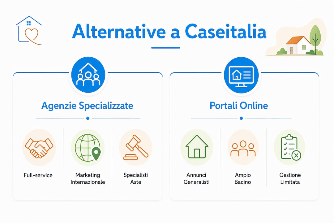 Infografica: confronto tra le diverse opzioni per gestire gli immobili ricevuti in eredità