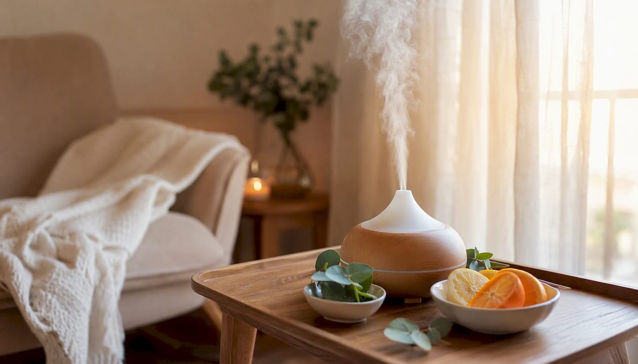 Diffusore di aromi con note fresche di agrumi ed eucalipto