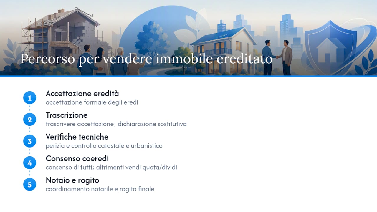 Come vendere una casa ereditata: i passaggi da seguire