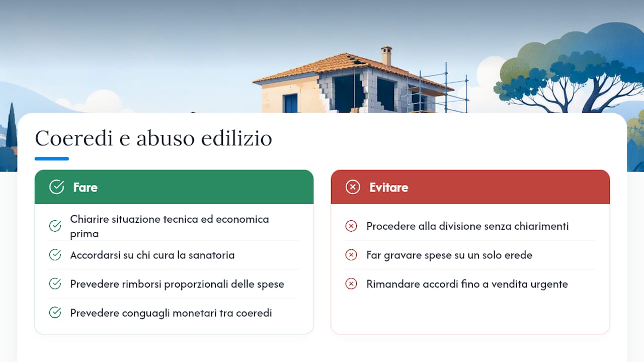 Cosa succede ai diritti degli altri coeredi in presenza dell'abuso — overview diagram