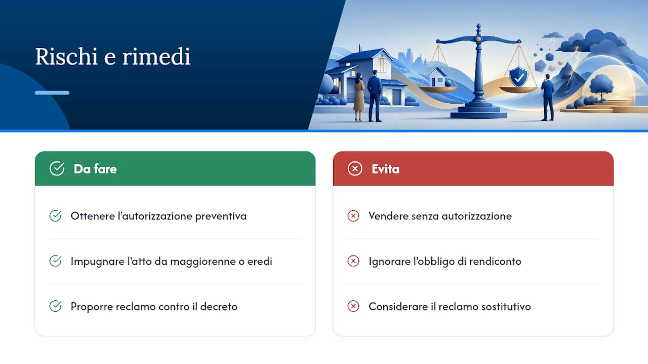 Rischi e rimedi se la vendita avviene senza autorizzazione — overview diagram