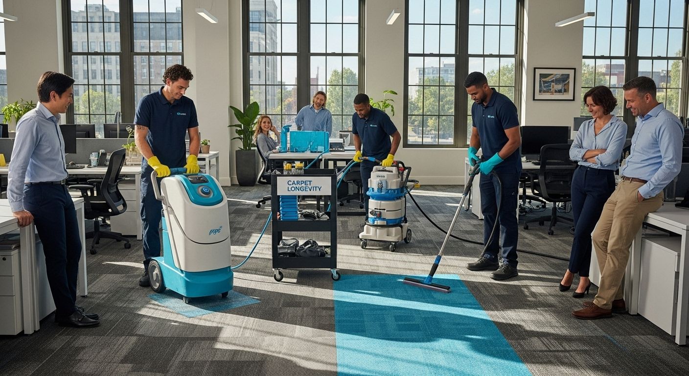 dry vs wet cleaning office carpet