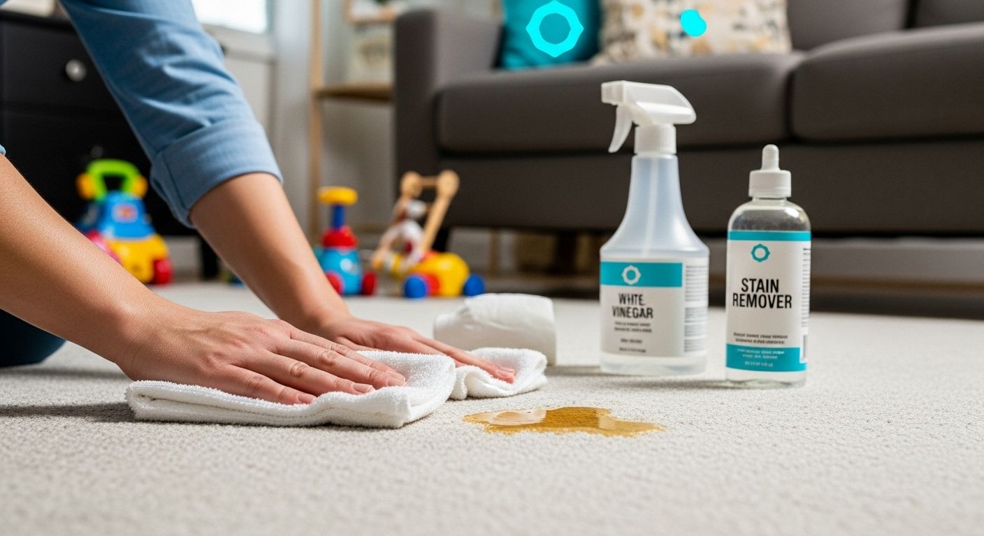 carpet stain removal step
