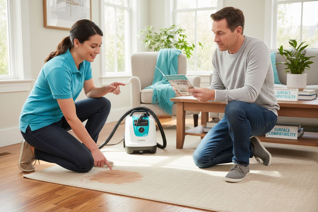 steam cleaning surface compatibility