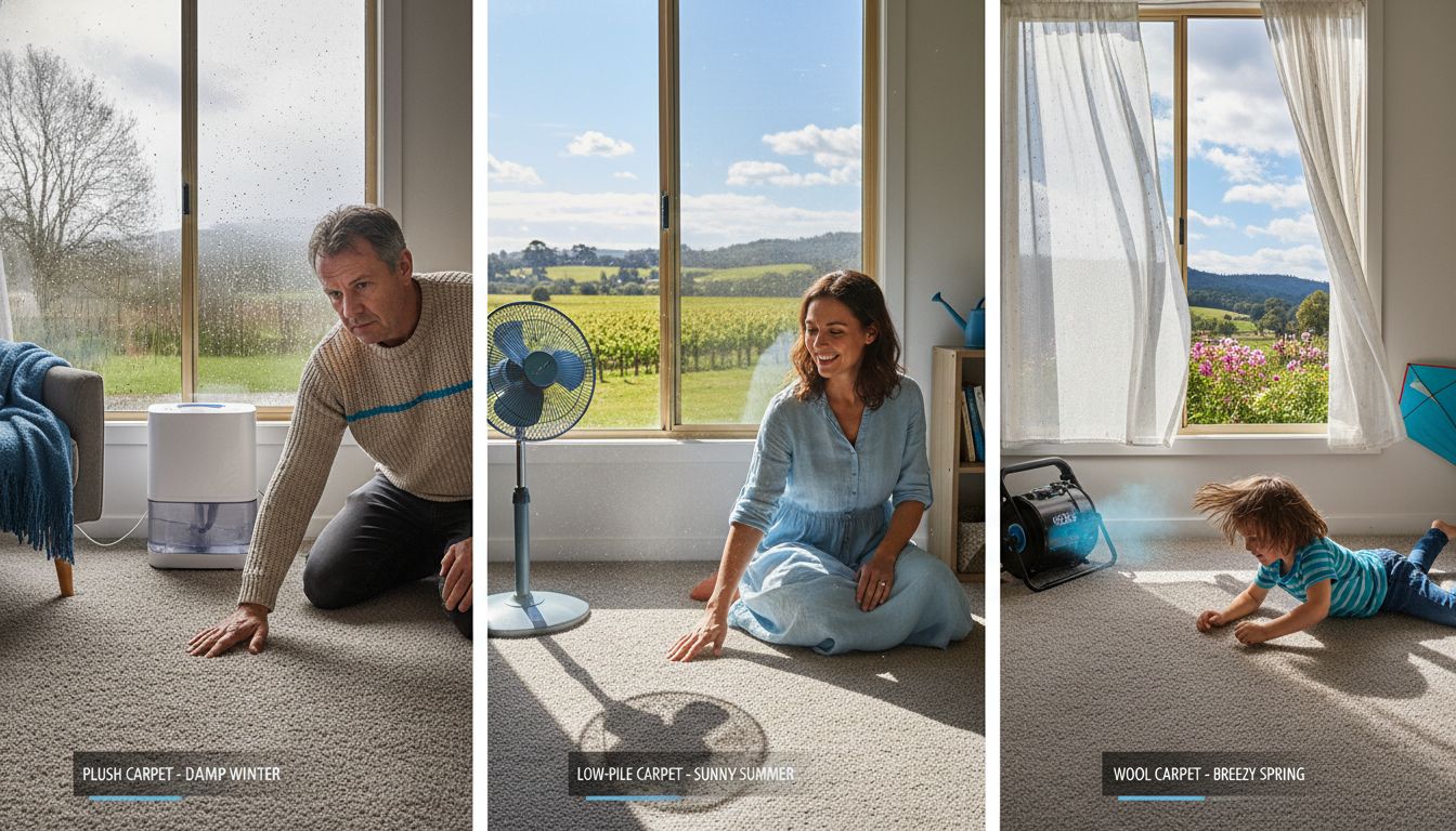 carpet types drying