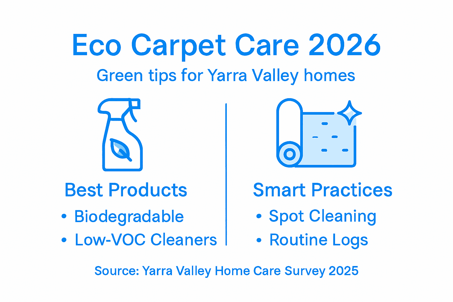 Infographic on eco-friendly carpet care