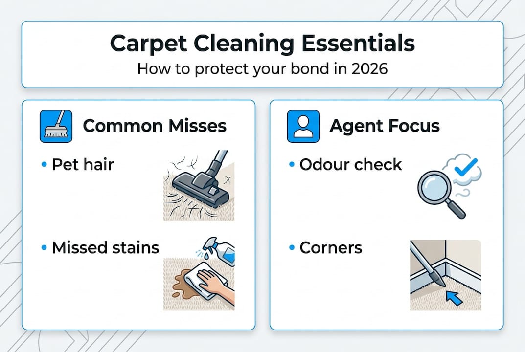 Infographic shows carpet cleaning bond essentials