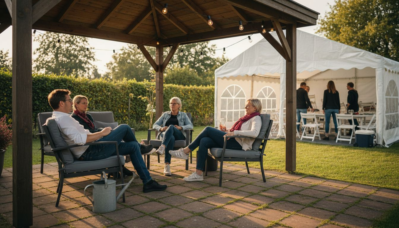Creëer extra sfeer in je tuin met een partytent of paviljoen
