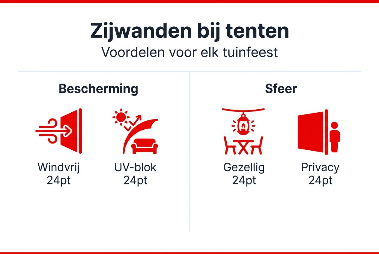 Infographic: Waarom zijwanden bij je tent onmisbaar zijn