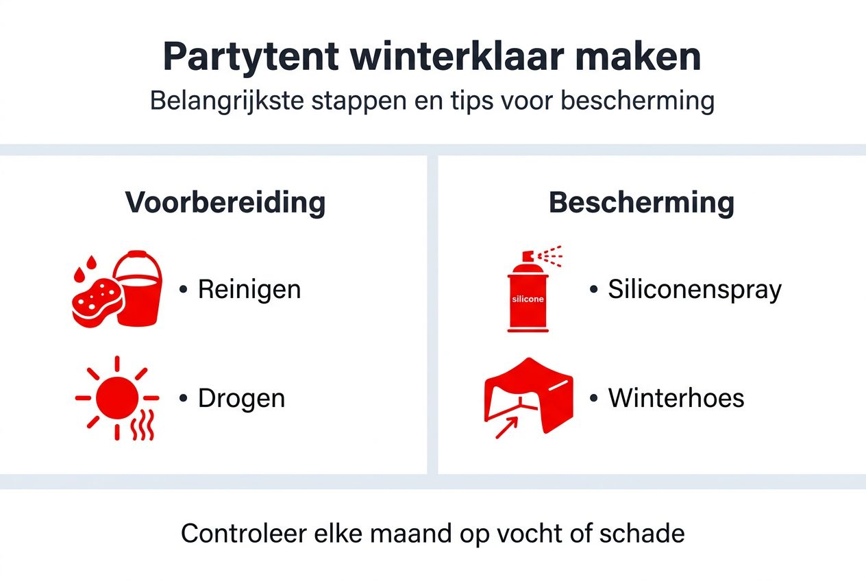 Infographic: zo maak je jouw partytent klaar voor de winter