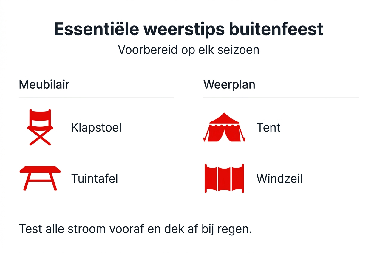 Infographic: handige tips voor het weer en must-haves voor een geslaagd tuinfeest