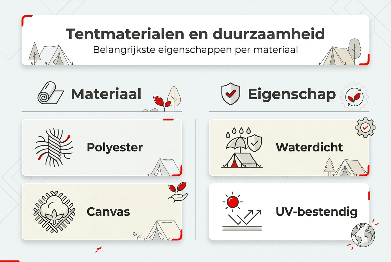 Infographic: tentstoffen en hun impact op het milieu