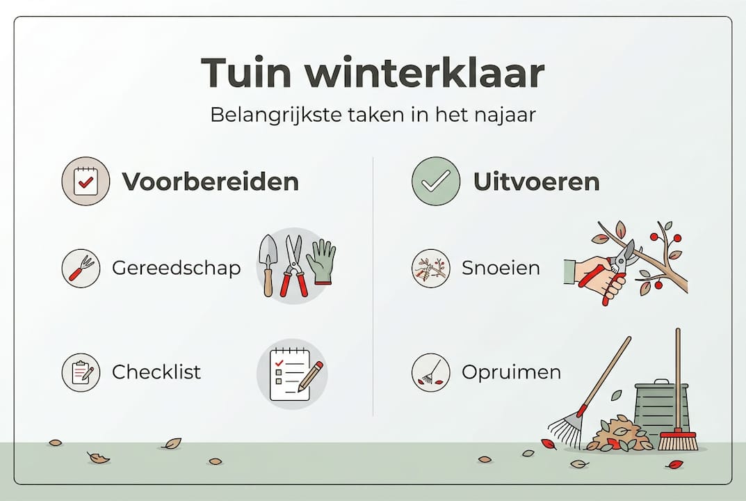 Handige infographic: zo maak je je tuin klaar voor de winter – alle klusjes op een rij