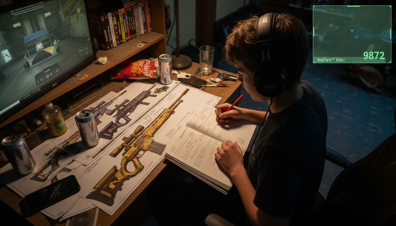 Player reviewing StatTrak CS:GO skin