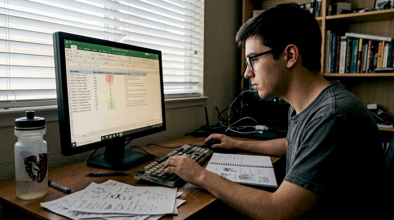 Analyst mapping skin rarity and pricing