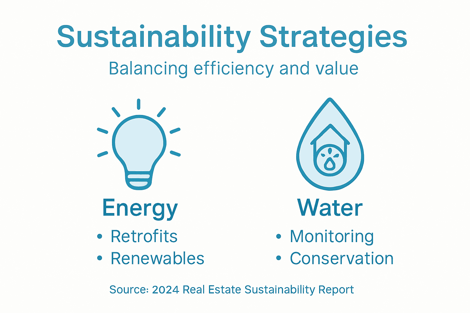 Infographic on multifamily sustainability strategies