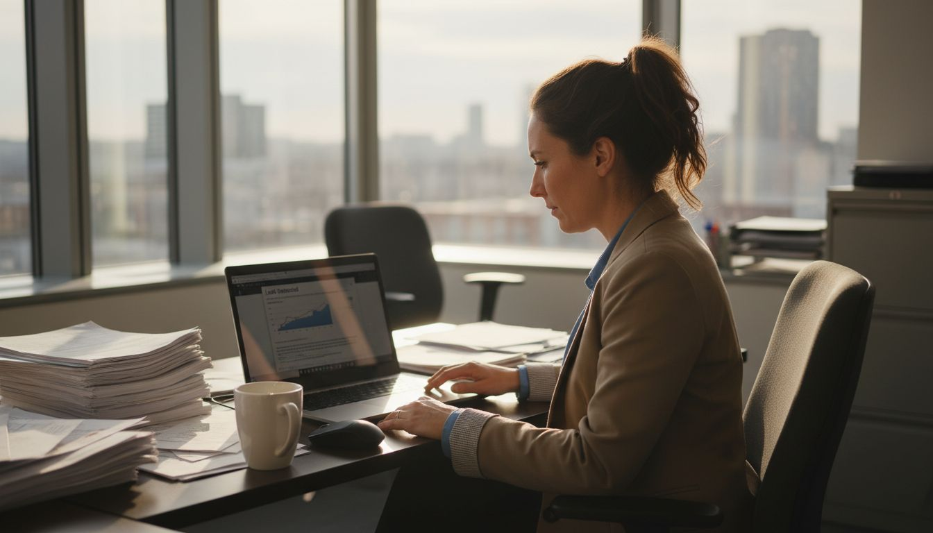 Property manager reviews smart leak alert dashboard