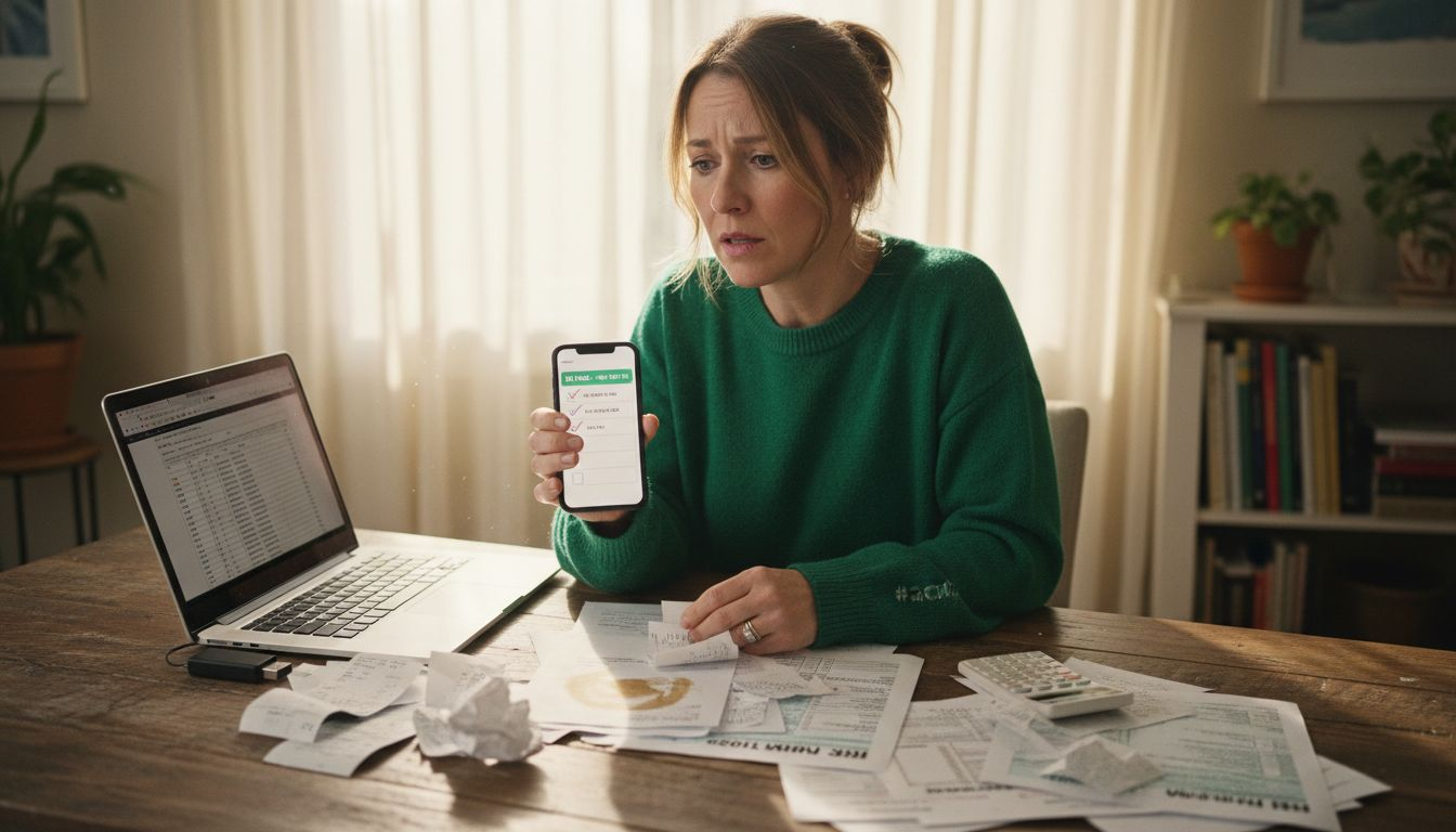 Entrepreneur preparing small business paperwork