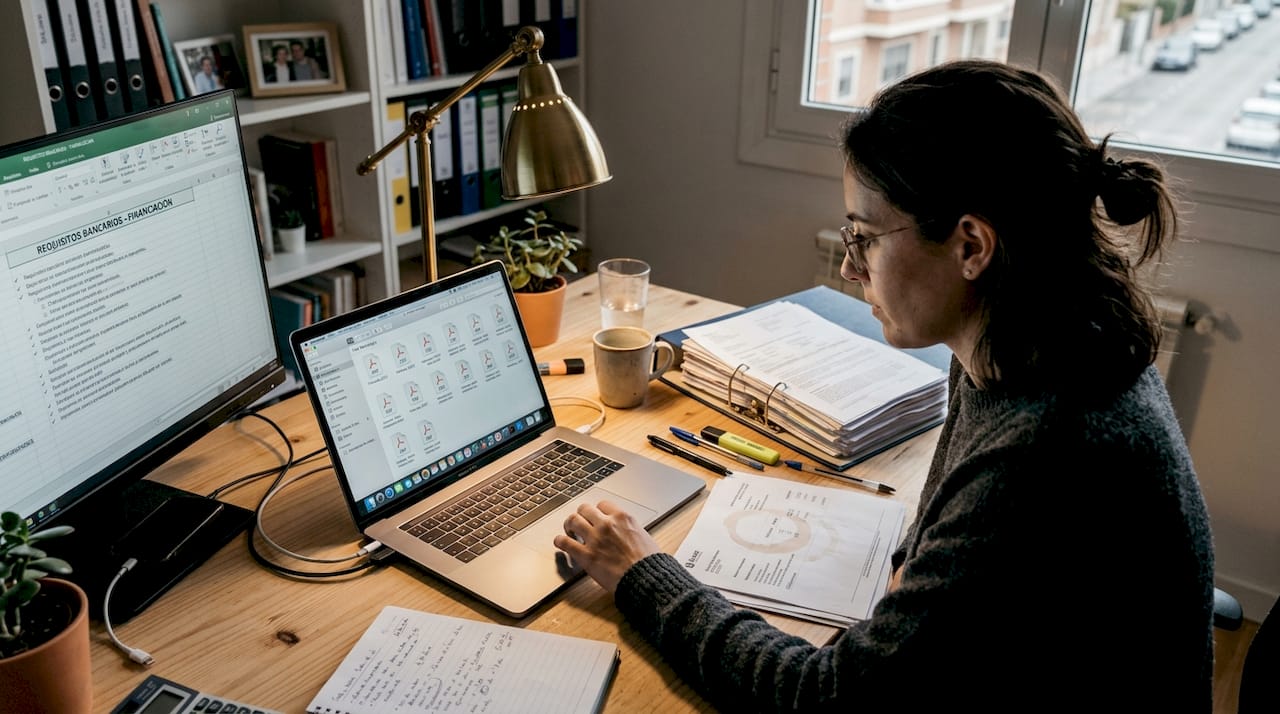 Especialista en gestión y organización de documentación para trámites de crédito industrial.