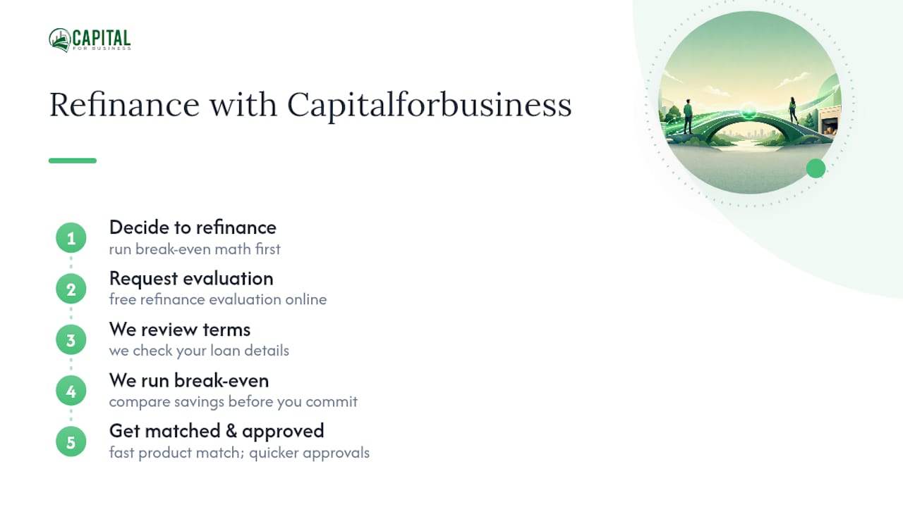 How Capitalforbusiness Can Help You Refinance — overview diagram