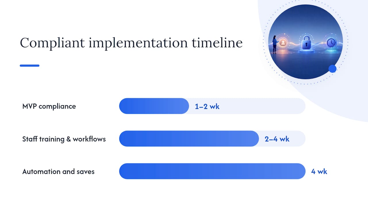 How Long Does Compliant Implementation Take? — overview diagram