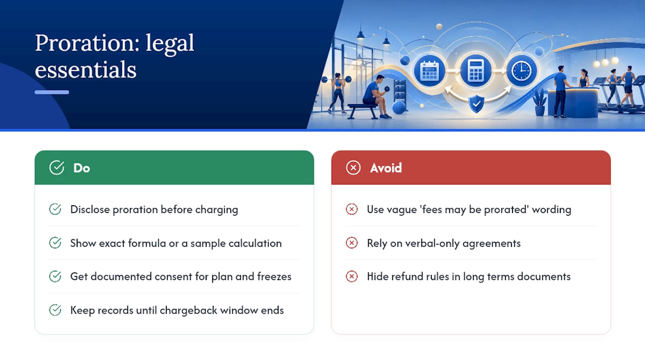 Legal and Compliance Basics for Prorated Billing — overview diagram