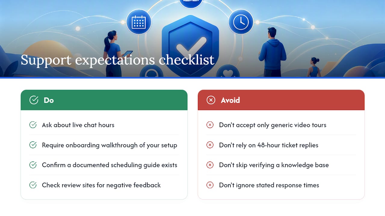 What Kind of Support Should You Expect After Signing Up? — overview diagram