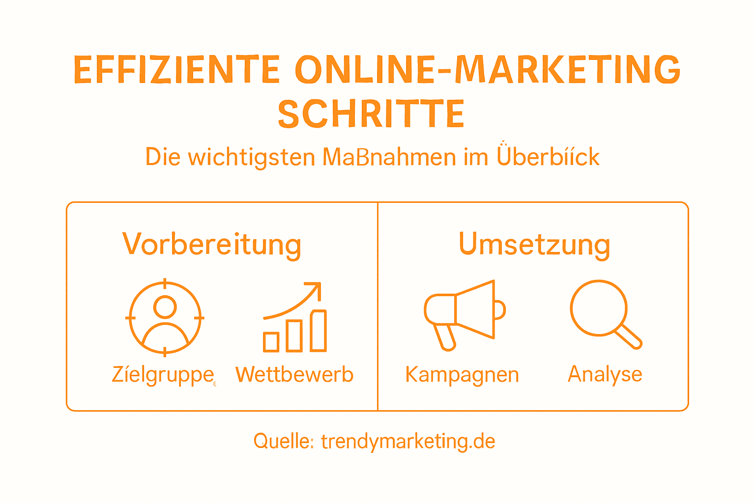 Schritt-für-Schritt-Anleitung: So gelingt erfolgreiches Online-Marketing (als Infografik)