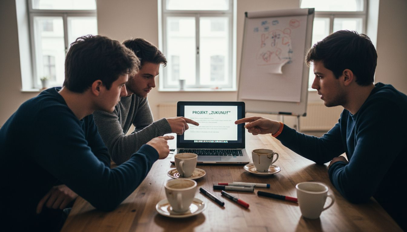 Kreativteam beim Workshop zur Markenidentität