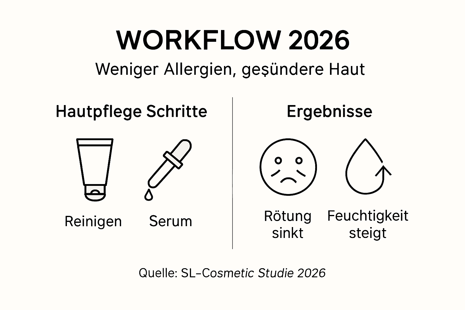 Grafik: Der Ablauf und die Resultate bei der Herstellung von Naturkosmetik